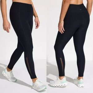 Mondetta Performance Luxury Midweight High Waisted Mesh Black Legging S